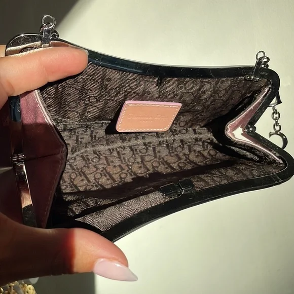 Christian Dior silk mini saddle bag - Picture 13 of 17